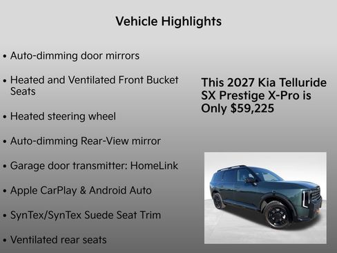 New 2027 Kia Telluride SX Prestige X-Pro AWD/4WD image 34