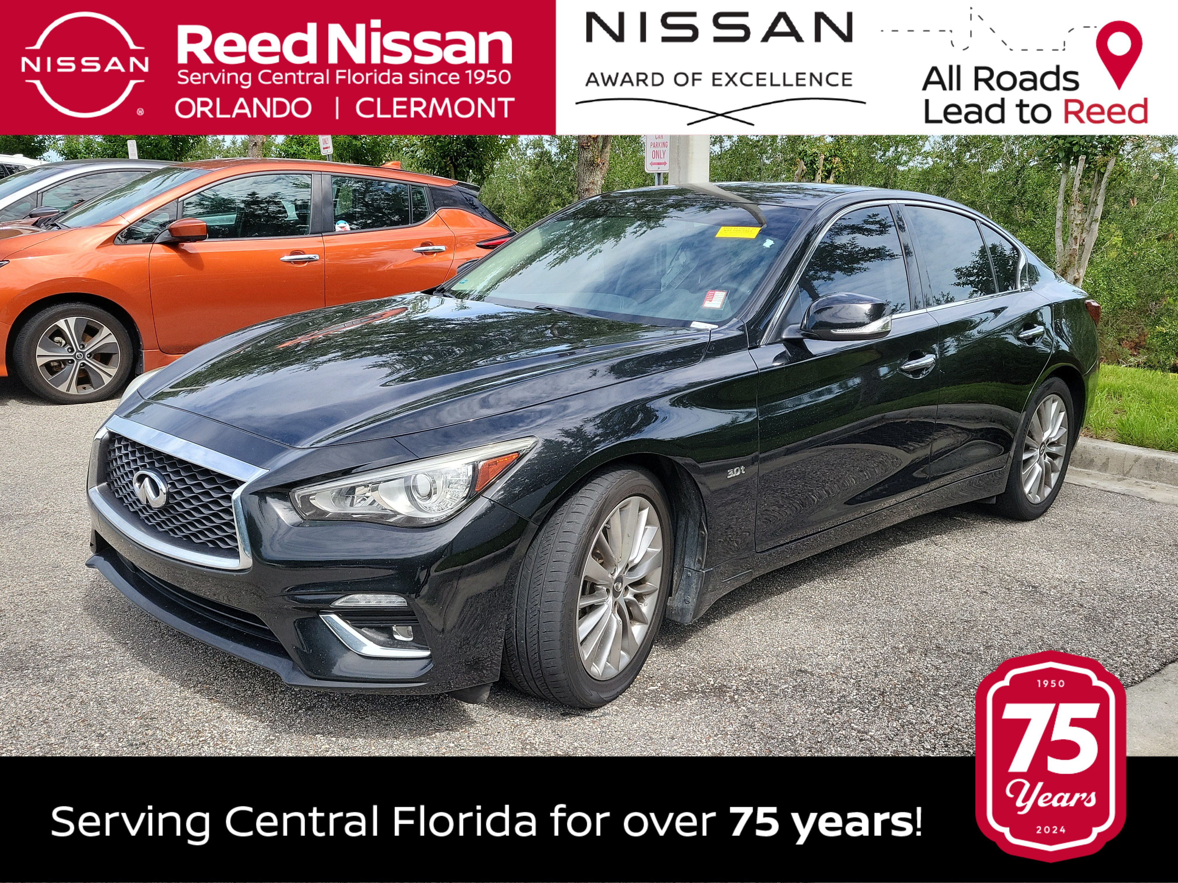 Used 2019 INFINITI Q50 Luxe w/ Cargo Package (L96) RWD image 1
