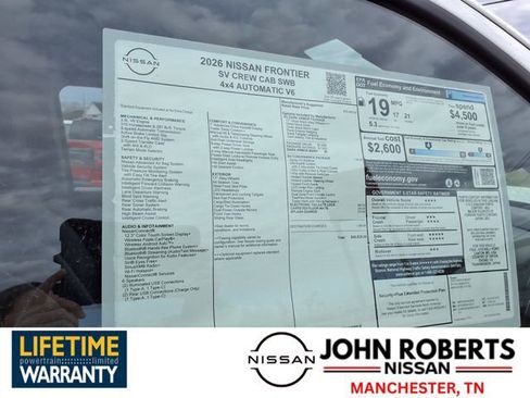 New 2026 Nissan Frontier SV image 17