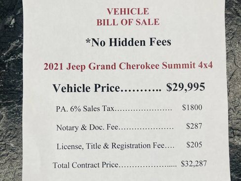 Used 2021 Jeep Grand Cherokee Summit w/ Platinum Series Group AWD/4WD image 2