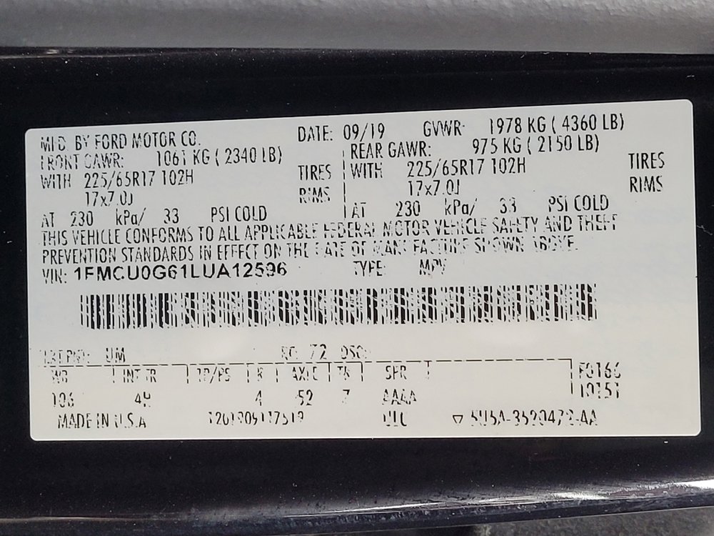 Used 2020 Ford Escape SE FWD image 33