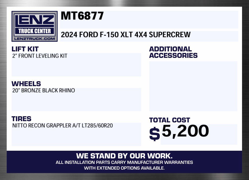 Used 2024 Ford F150 XLT w/ XLT Black Appearance Package AWD/4WD image 2