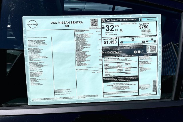 New 2027 Nissan Sentra SR w/ SR Premium Package FWD image 10