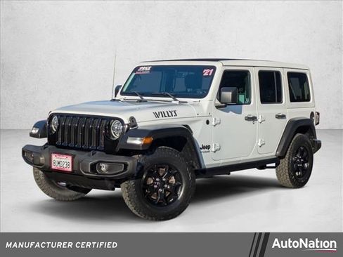 Certified 2021 Jeep Wrangler Unlimited Willys image 1