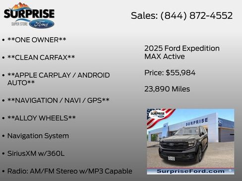 Certified 2025 Ford Expedition Max Active AWD/4WD image 16