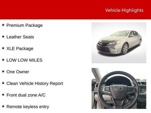 Used 2017 Toyota Camry XLE image 9
