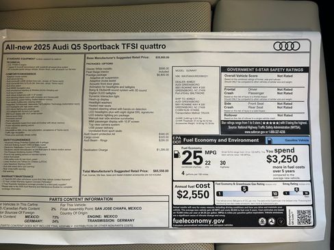 New 2025 Audi Q5 Prestige image 32