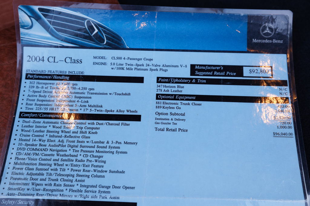Used 2004 Mercedes-Benz CL 500 image 95