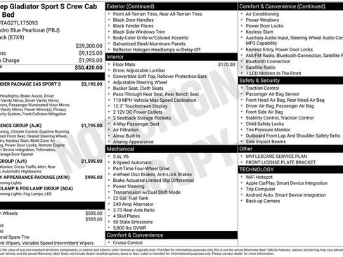 New 2026 Jeep Gladiator Sport AWD/4WD image 38