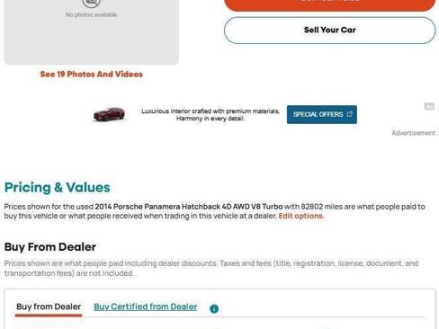 Used 2014 Porsche Panamera AWD/4WD image 18