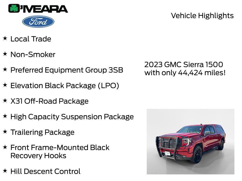 Used 2023 GMC Sierra 1500 Elevation w/ LPO, Elevation Black Package AWD/4WD image 8