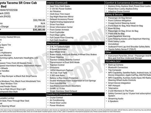 Used 2025 Toyota Tacoma SR RWD image 9