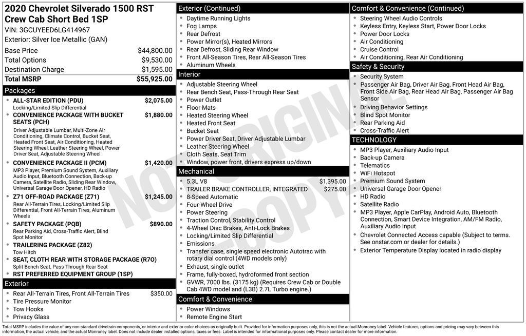 Used 2020 Chevrolet Silverado 1500 RST w/ All-Star Edition AWD/4WD image 31