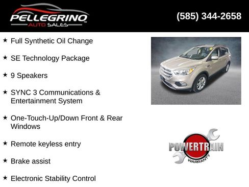 Used 2017 Ford Escape SE w/ Equipment Group 201A AWD/4WD image 2