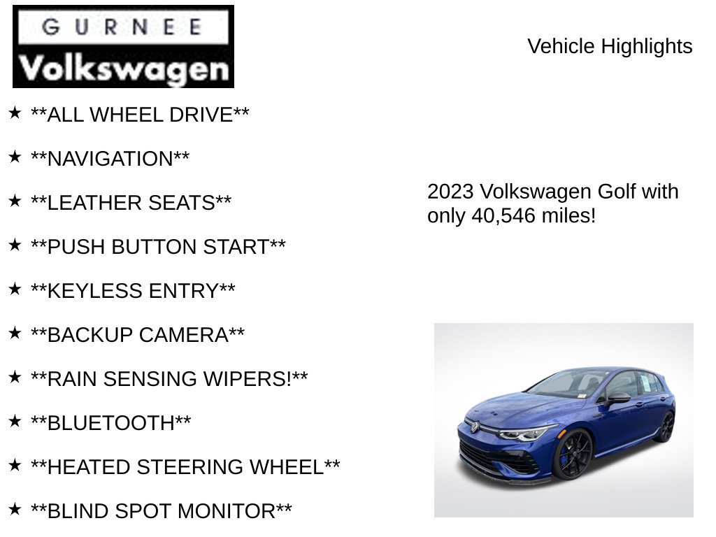 Used 2023 Volkswagen Golf 20th Anniversary Edition AWD/4WD image 7