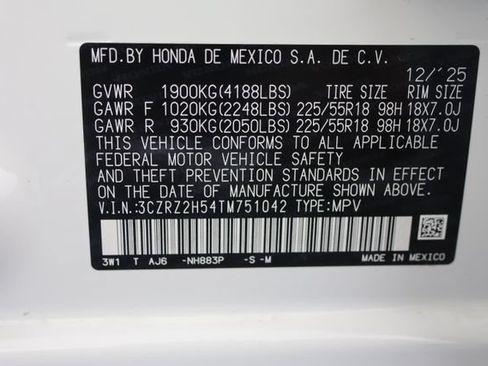 Certified 2026 Honda HR-V Sport image 29