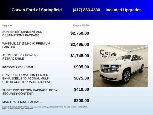 Used 2016 Chevrolet Tahoe LTZ RWD image 5