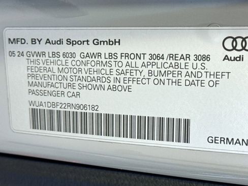 Used 2024 Audi RS 6 performance w/ Matte Carbon Package image 32