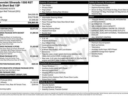 Used 2019 Chevrolet Silverado 1500 RST w/ All-Star Edition image 59