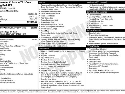 Used 2017 Chevrolet Colorado Z71 AWD/4WD image 36