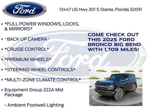 New 2025 Ford Bronco Big Bend AWD/4WD image 10