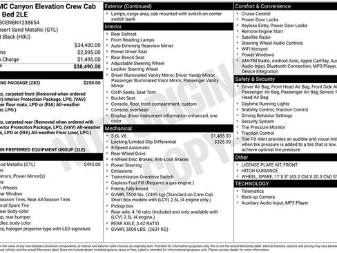 Used 2022 GMC Canyon Elevation w/ Trailering Package image 6