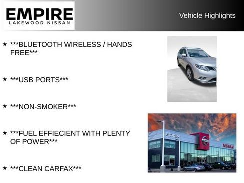 Used 2015 Nissan Rogue SL w/ SL Premium Package AWD/4WD image 2