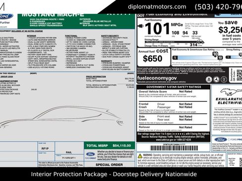 Used 2022 Ford Mustang Mach-E California Route 1 RWD image 2