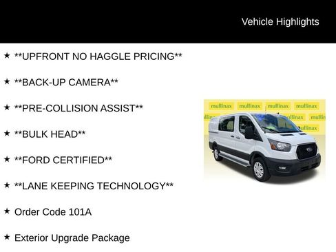 Certified 2024 Ford Transit 250 Low Roof w/ Exterior Upgrade Package image 12