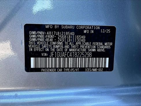 New 2026 Subaru Impreza 2.0i Sport image 20