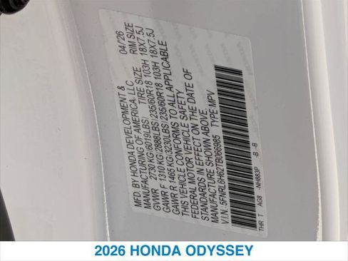 New 2026 Honda Odyssey EX-L image 26