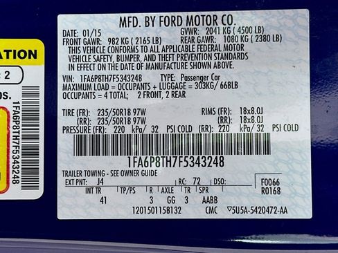 Used 2015 Ford Mustang Premium w/ Equipment Group 201A RWD image 30