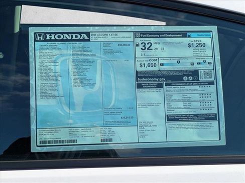 New 2025 Honda Accord SE image 17