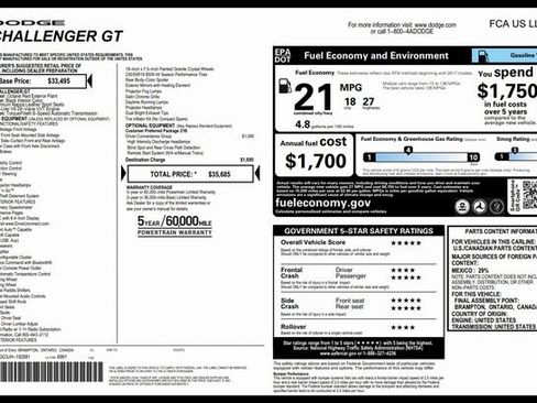 Used 2018 Dodge Challenger GT w/ Driver Convenience Group image 3