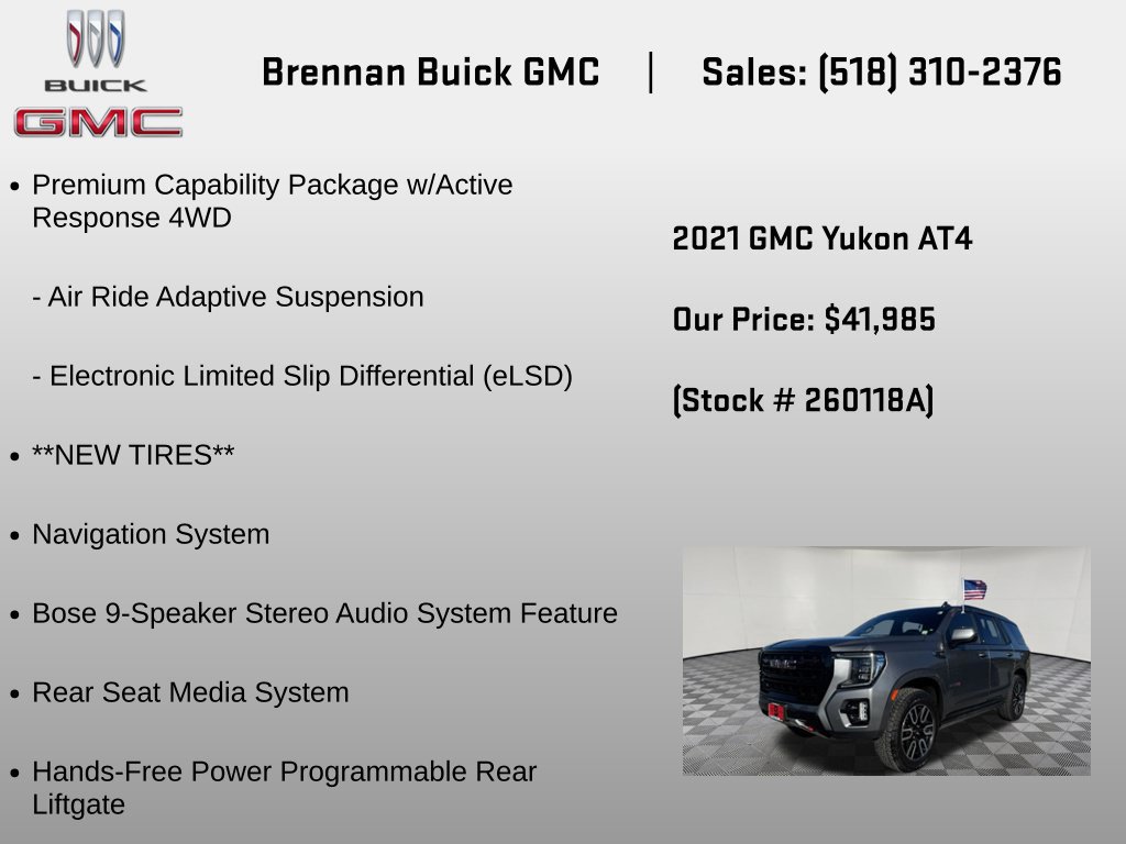 Certified 2021 GMC Yukon AT4 w/ AT4 Premium Plus Package AWD/4WD image 18