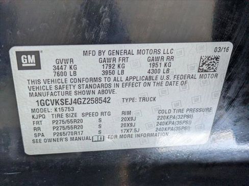 Used 2016 Chevrolet Silverado 1500 LTZ w/ Max Trailering Package AWD/4WD image 23