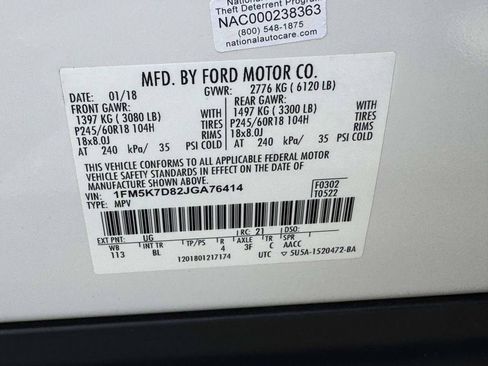 Used 2018 Ford Explorer XLT w/ Equipment Group 202A FWD image 29