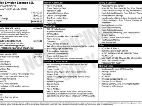 Used 2023 Buick Envision Essence w/ Technology Package I AWD/4WD image 7