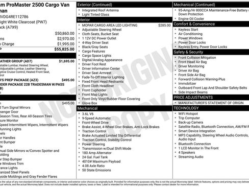 Used 2024 RAM ProMaster 2500 w/ Cold Weather Group FWD image 5