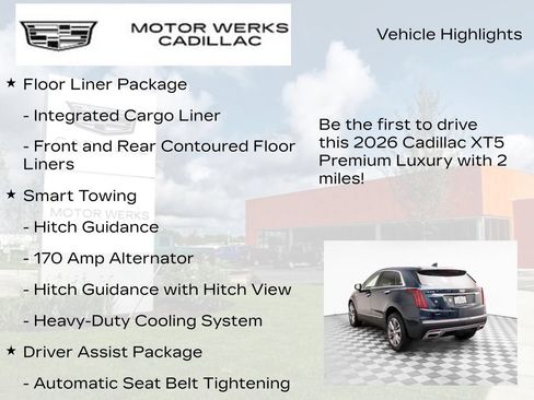New 2026 Cadillac XT5 Premium Luxury w/ Driver Assist Package AWD/4WD image 12