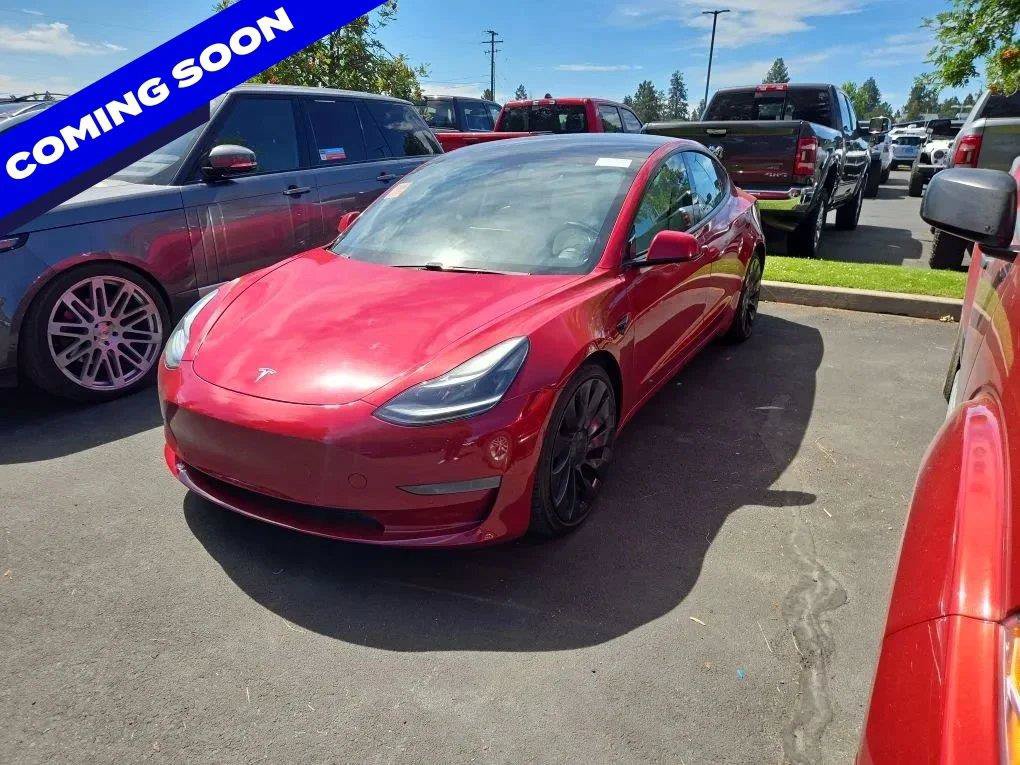 Used 2021 Tesla Model 3 Performance AWD/4WD image 1