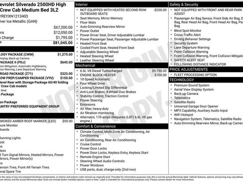 Used 2022 Chevrolet Silverado 2500 High Country w/ Technology Package image 49