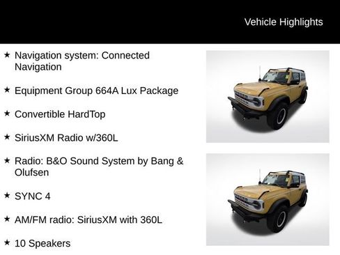 Used 2024 Ford Bronco Heritage Edition AWD/4WD image 7