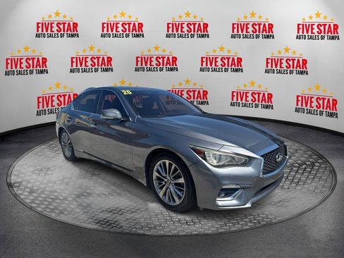 Used 2020 INFINITI Q50 Luxe w/ All Weather Package RWD image 1