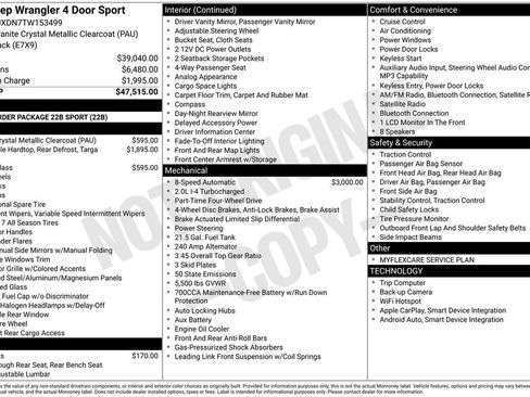 Used 2026 Jeep Wrangler Unlimited Sport AWD/4WD image 9