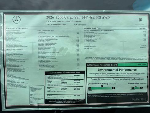 New 2026 Mercedes-Benz Sprinter 144 Cargo image 19