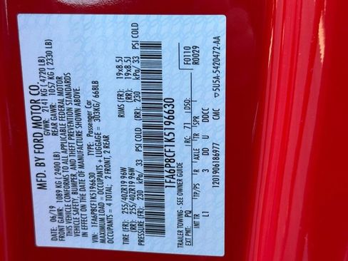 Certified 2019 Ford Mustang GT Premium w/ Equipment Group 401A image 22