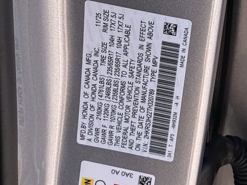 Certified 2026 Honda CR-V LX image 37