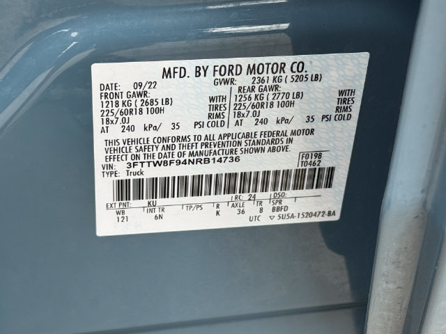 Used 2022 Ford Maverick Lariat w/ Equipment Group 500A Standard AWD/4WD image 29