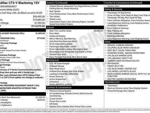 Used 2024 Cadillac CT5 V Blackwing w/ LPO, Blue Accent Package RWD image 40